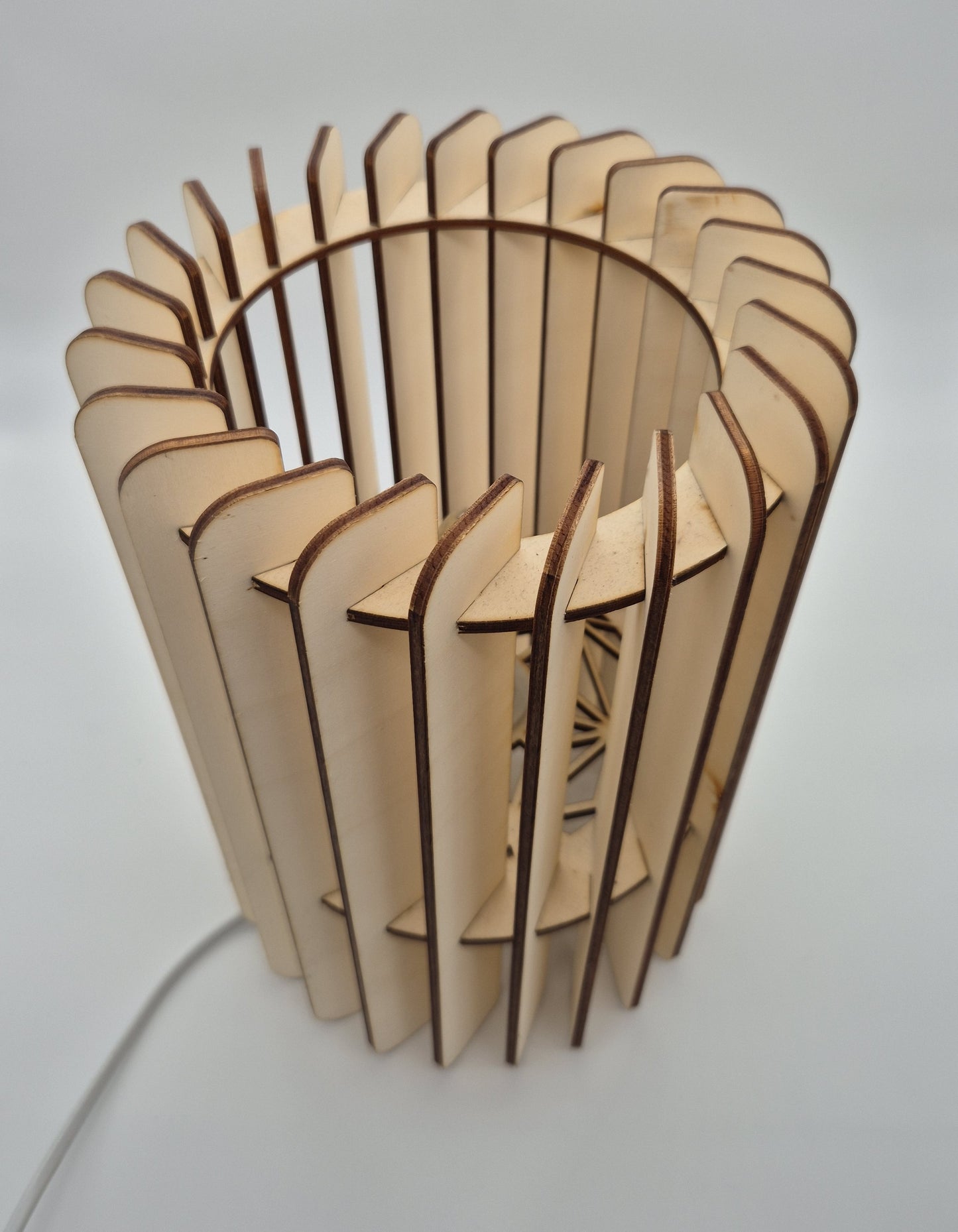 Holz - Tischlampe gerade