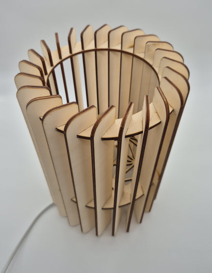 Holz - Tischlampe gerade